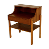 Teak and beech bedside table, Sweden, 1960