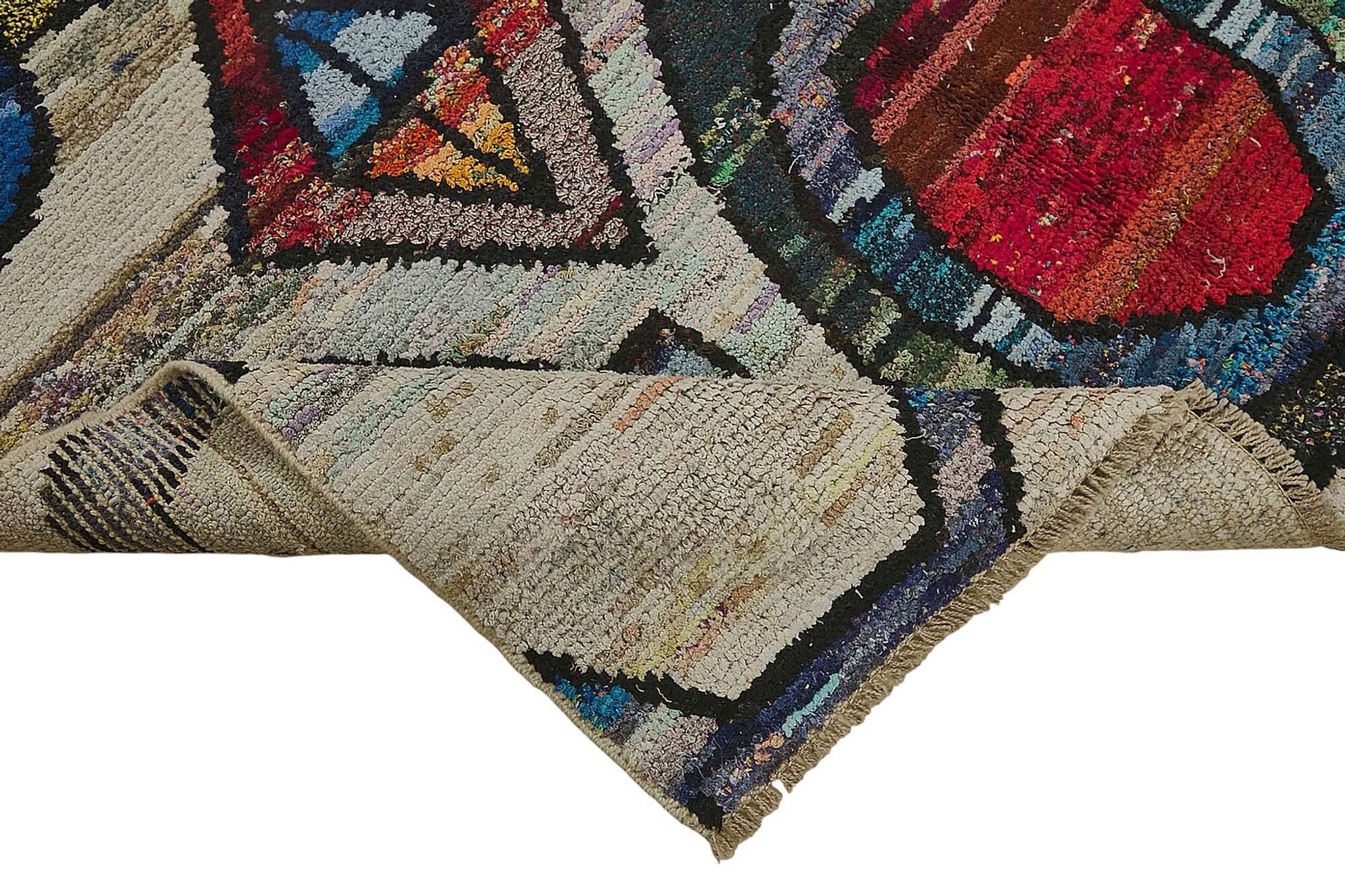 Tapis boho recyclé turc fait main 170 cm x 240 cm