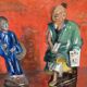 Oil on canvas Asian family