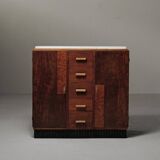 Buffet Art Déco, acajou et marbre, 1930