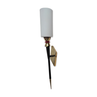 Applique torchère avec opaline