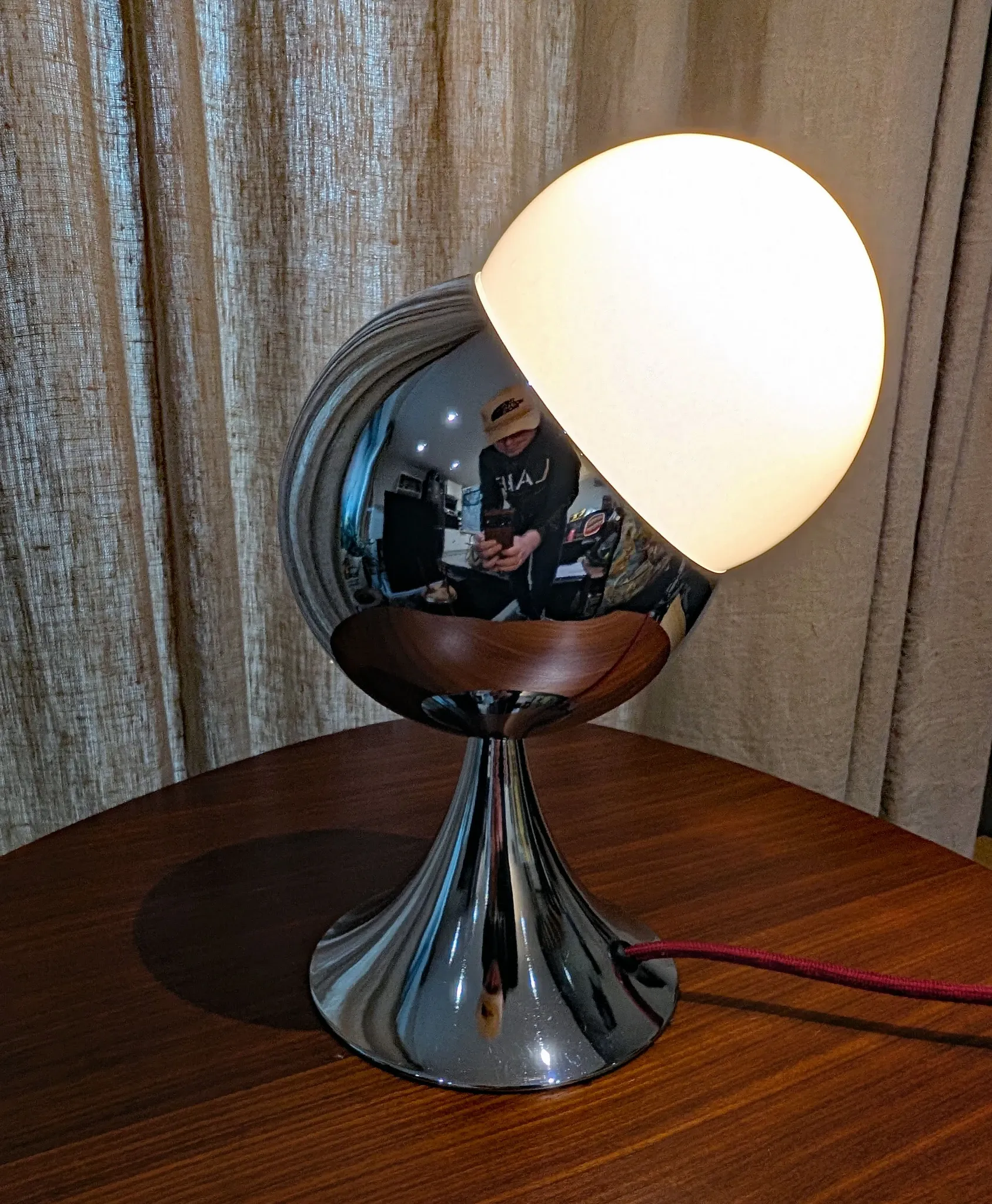 Lampe 60's "Satellite" Chromée – Pièce Unique
