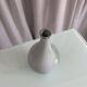 Small vintage vase in glazed ceramic