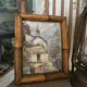 Watercolour "mountain chapel" in an old frame