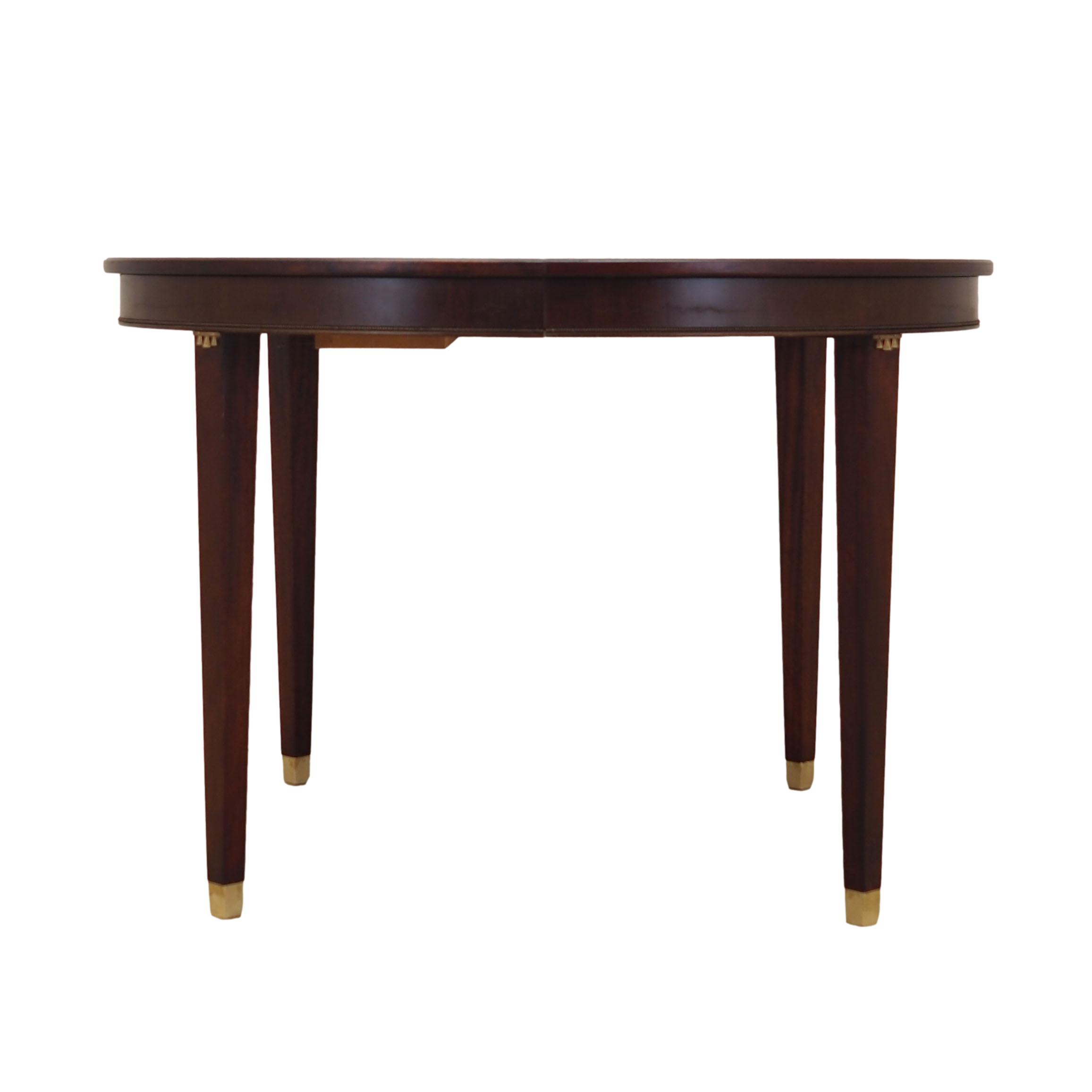 Round mahogany table, Danish design, 1970s, production: Denmark