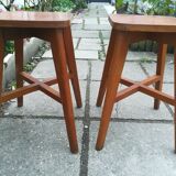 Pair of stools wood 50 years
