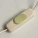 Chocolate lacquered metal clamp spot 1960/70
