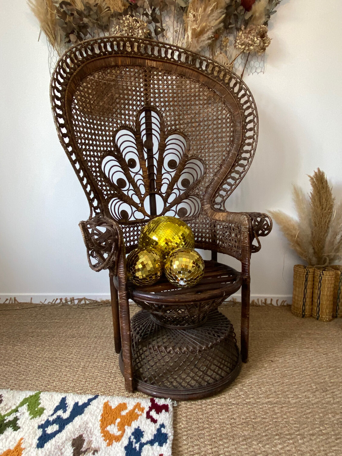 Emmanuelle peacock armchairs