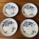 Flat plates Sarreguemines Terre de Fer model Blue Favorite