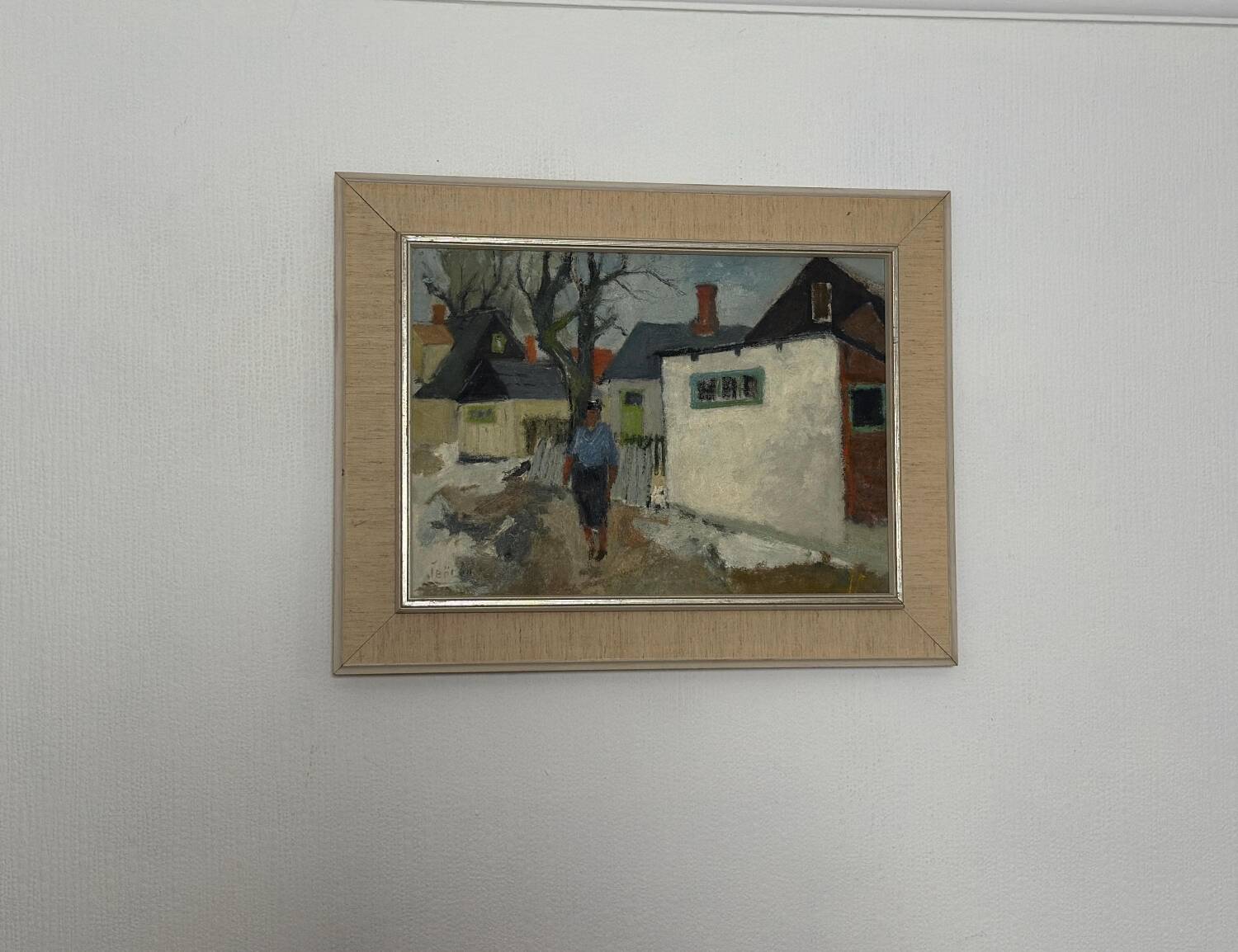 Swedish Oil on Panel – “Street ” by JOHN BÖRÉN