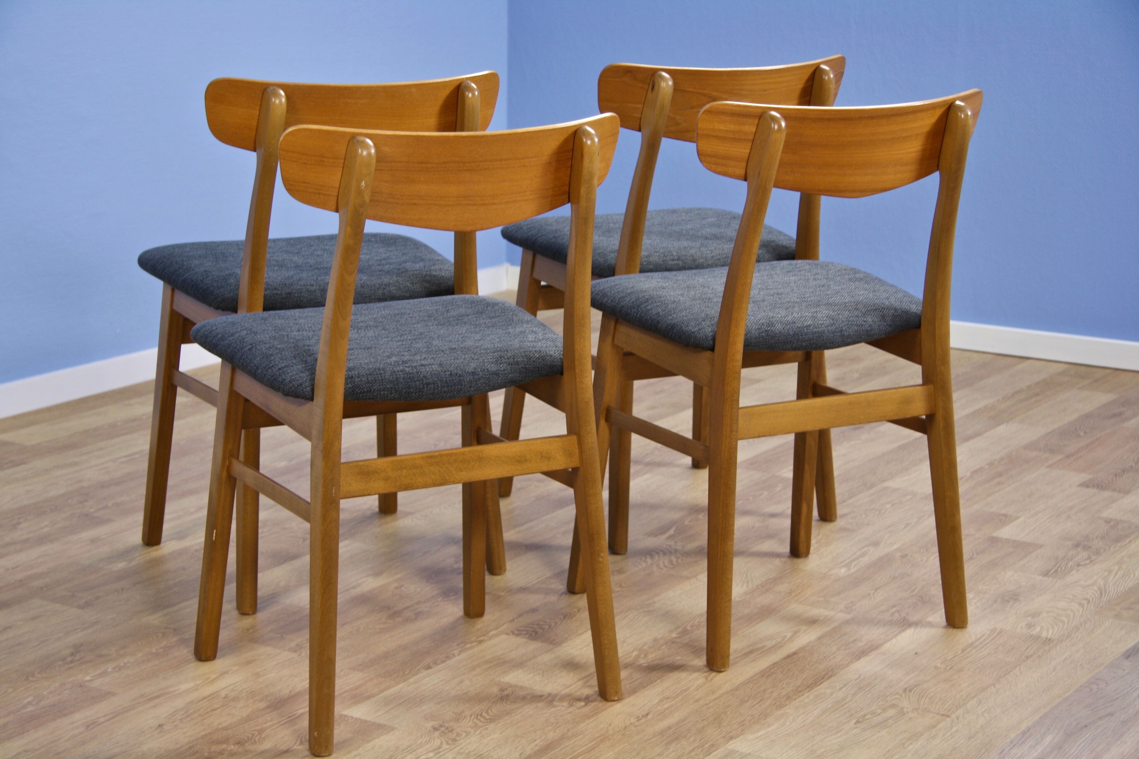 Set of 4 Danish dining chairs in teak by Farstrup Møbler, 1960s