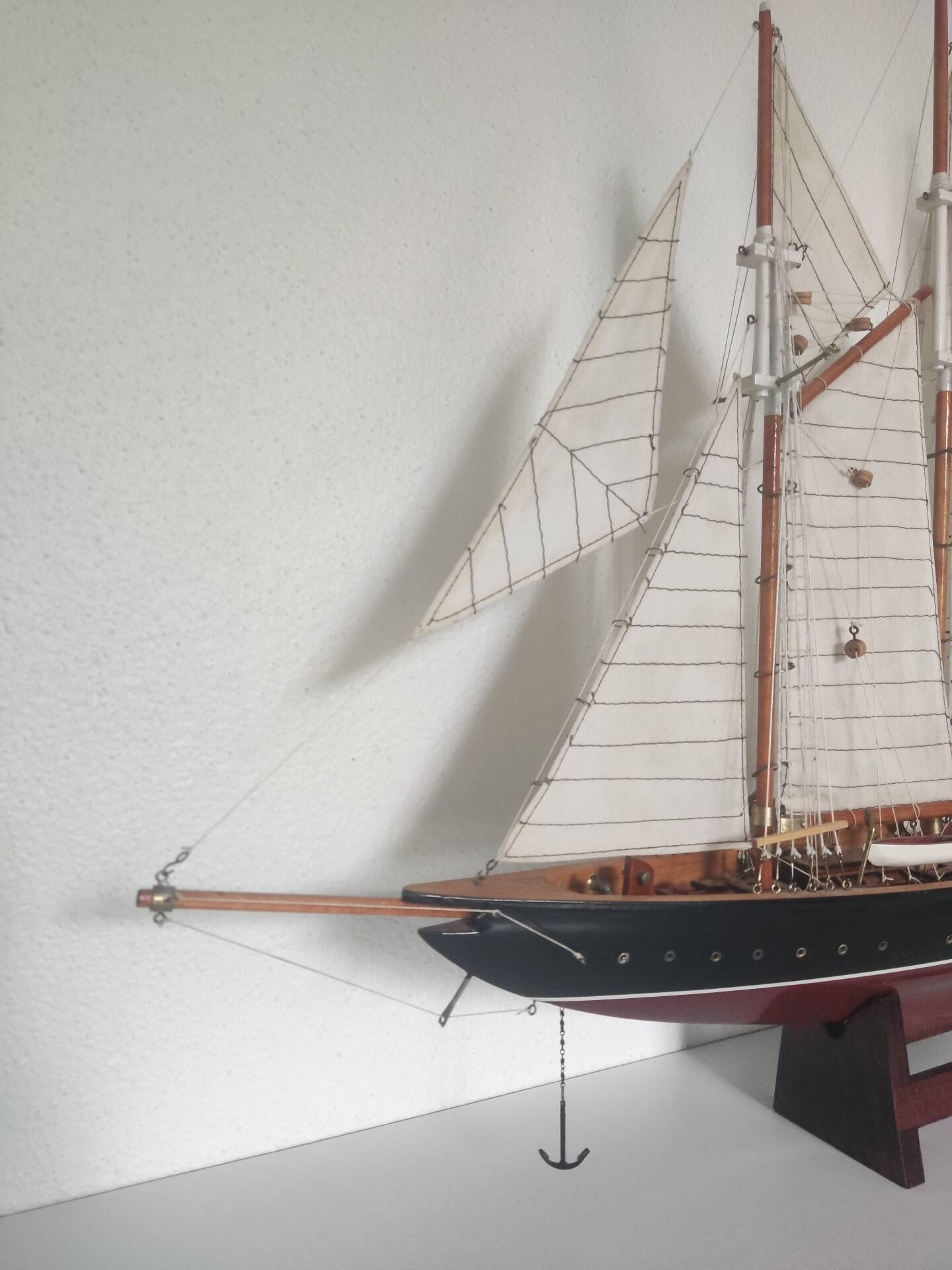 Collection model of the three-masted schooner L'Atlantide.