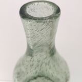 Vase, vintage soliflore in blown glass, bubbled