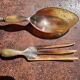 open to Salad Old in Horn and Silver-Plated Metal lined Swan Decor