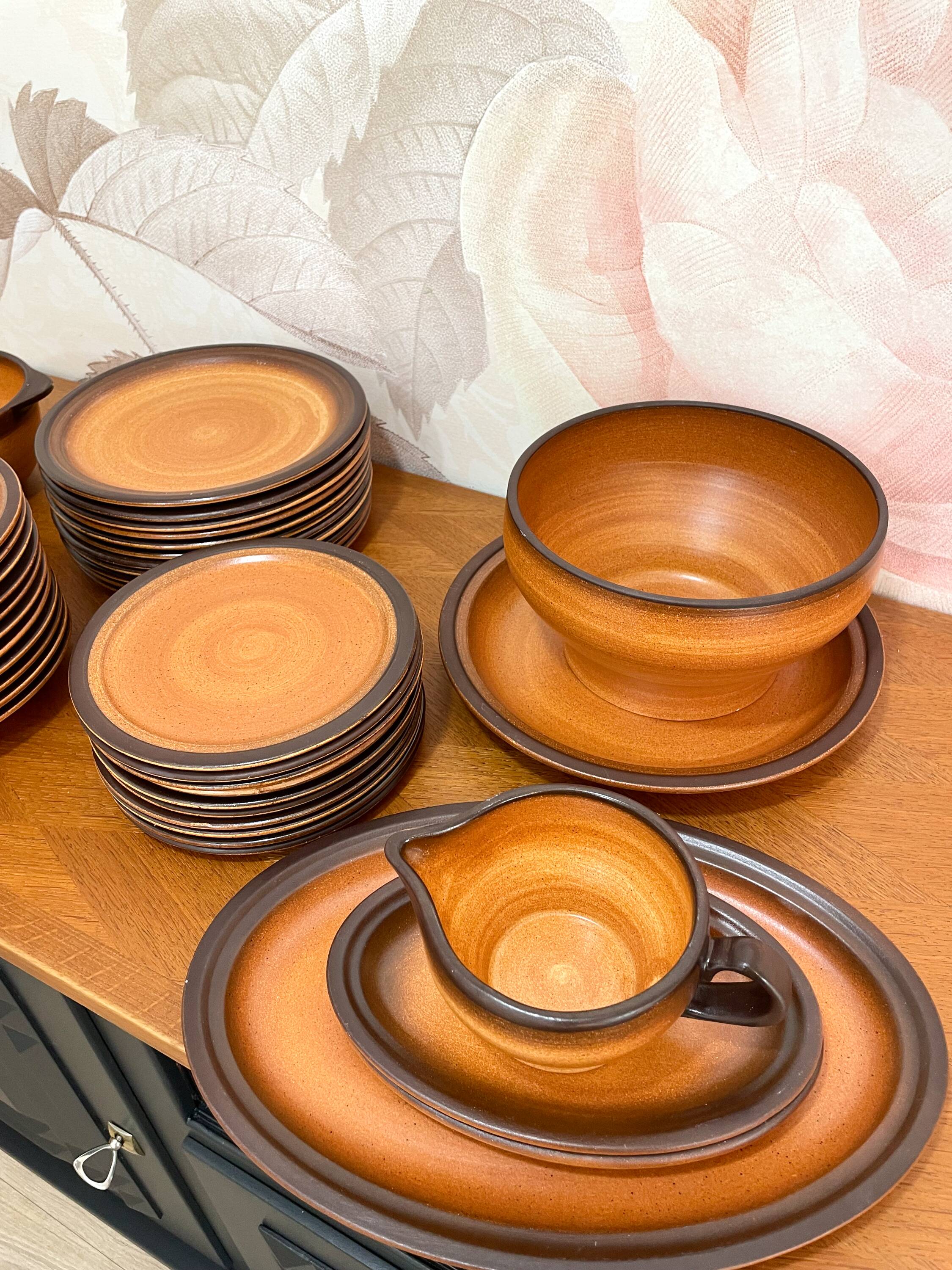 Stoneware service - St Amand earthenware - Meylan model