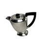 Art Deco, English silver-plated Sheffield ebony jug circa 1930