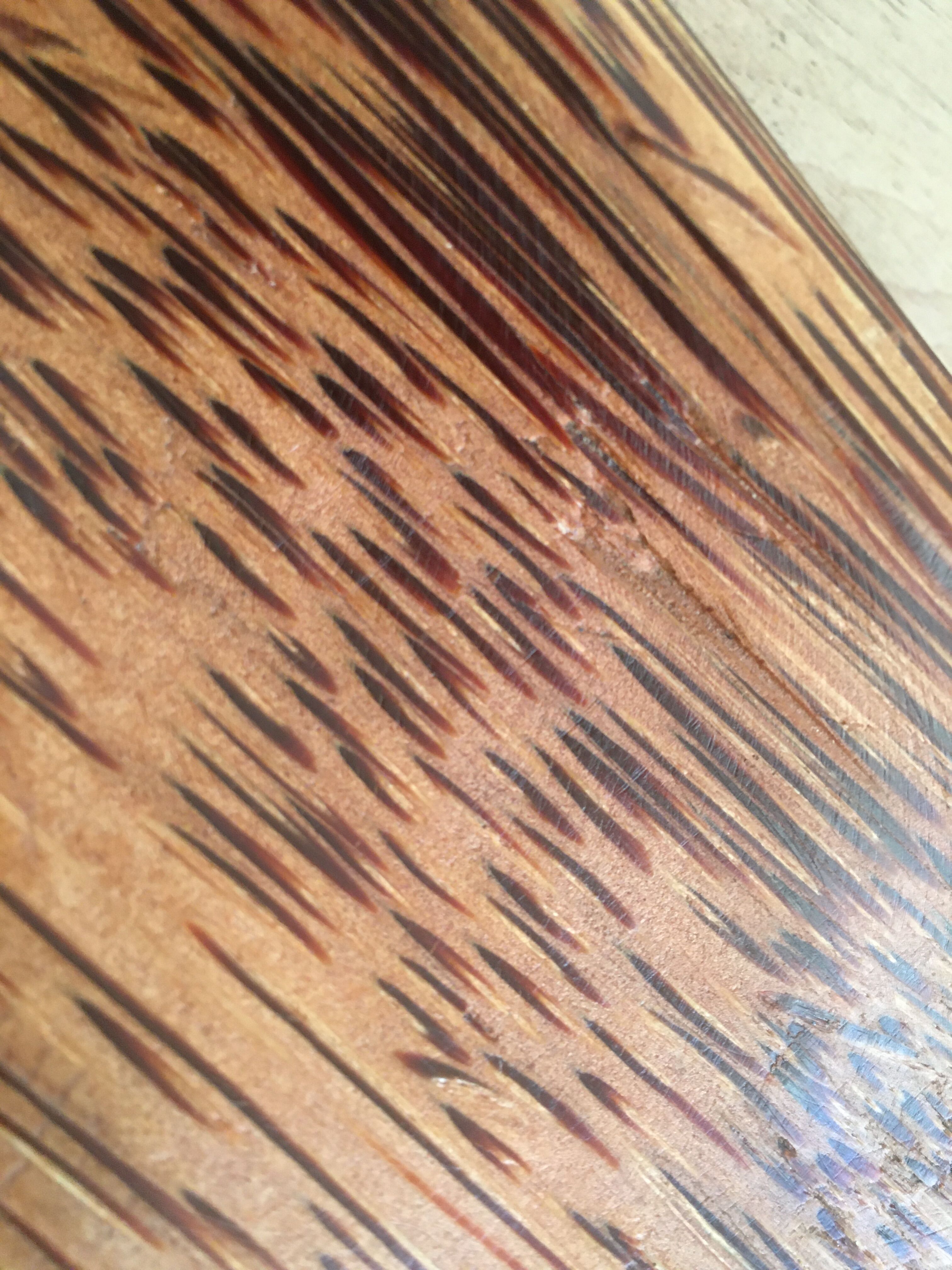 Wooden presentation dish coconut tree