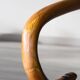 Le Corbusier style curved wood children's armchair, early 20th century