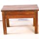 Small bedside table - side table in natural Burmese teak
