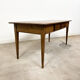 French antique dining table oak and pine