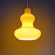 Vintage suspension in yellow opaline, Italy, 1960-70.