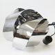 Lustre suspension en forme de spirale géante en chrome 1970 vintage space age pop 70's seventies pendant light