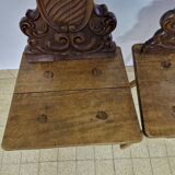 Paire de chaises alsaciennes, XIXème siècle