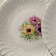 Assiettes Plates Porcelaine Vitriam Décor Fleurs d'Anémones Vintage