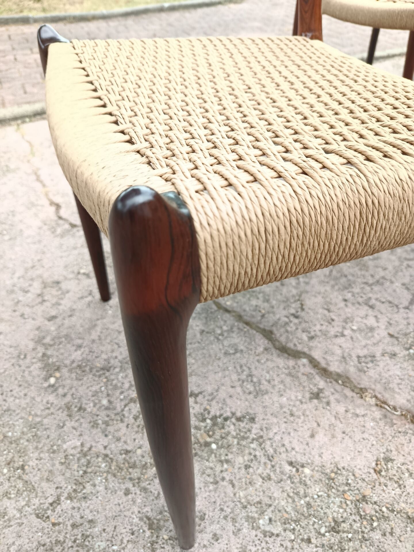 6 rosewood chairs no. 78 Niels Otto Moller