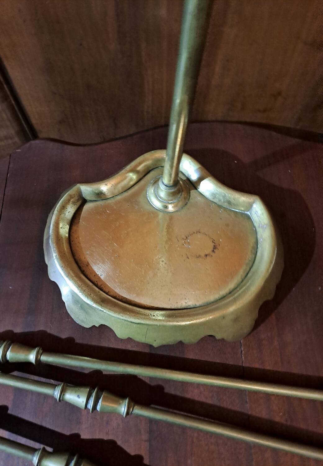 Bronze fireplace set