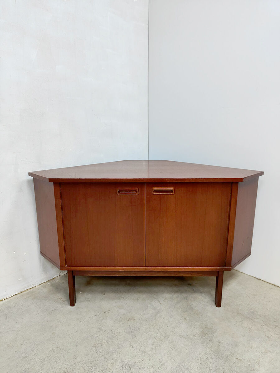 Vintage 'Danish style' corner sideboard
