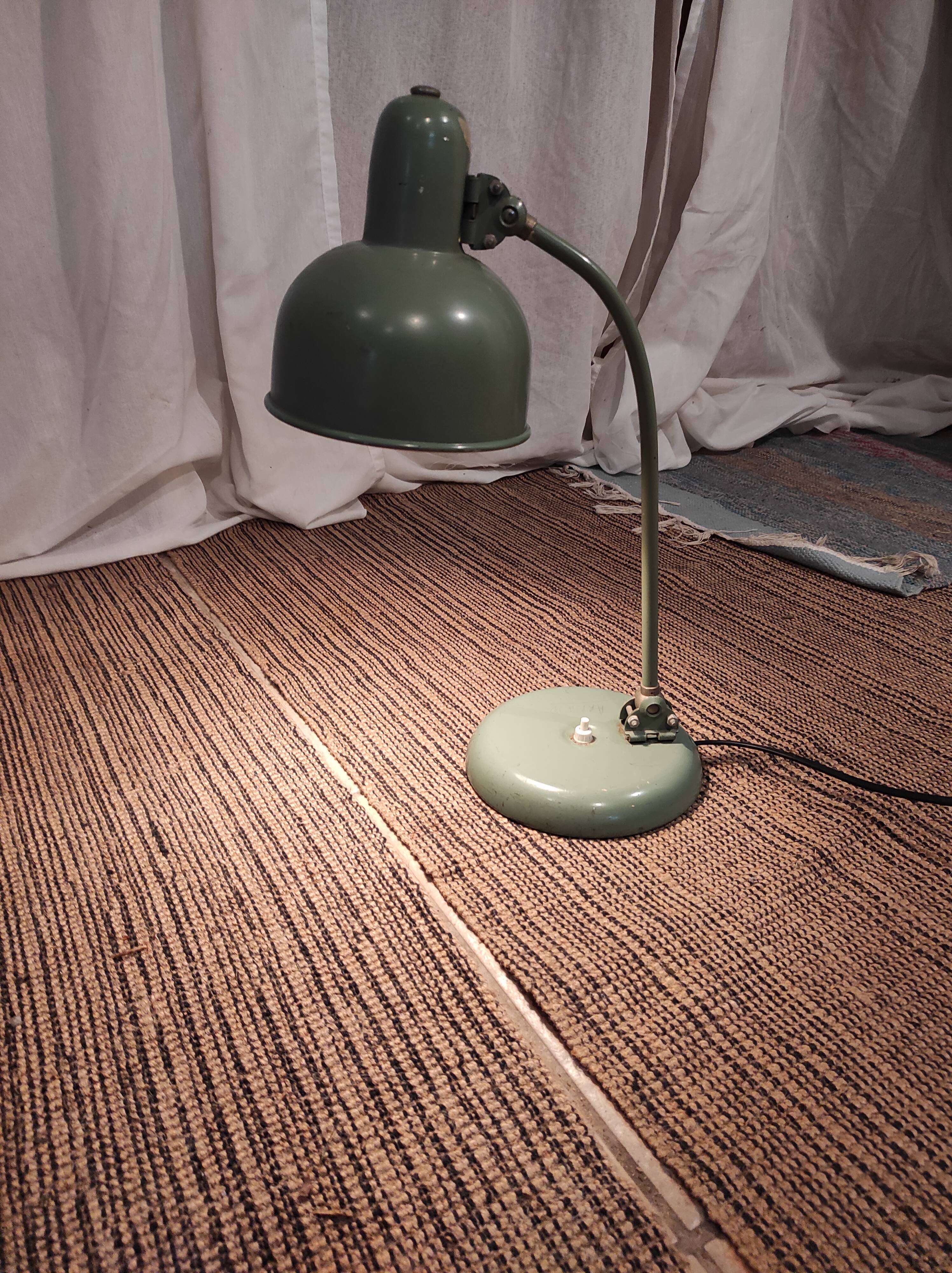 Desk lamp, articulated workshop lamp 1940
