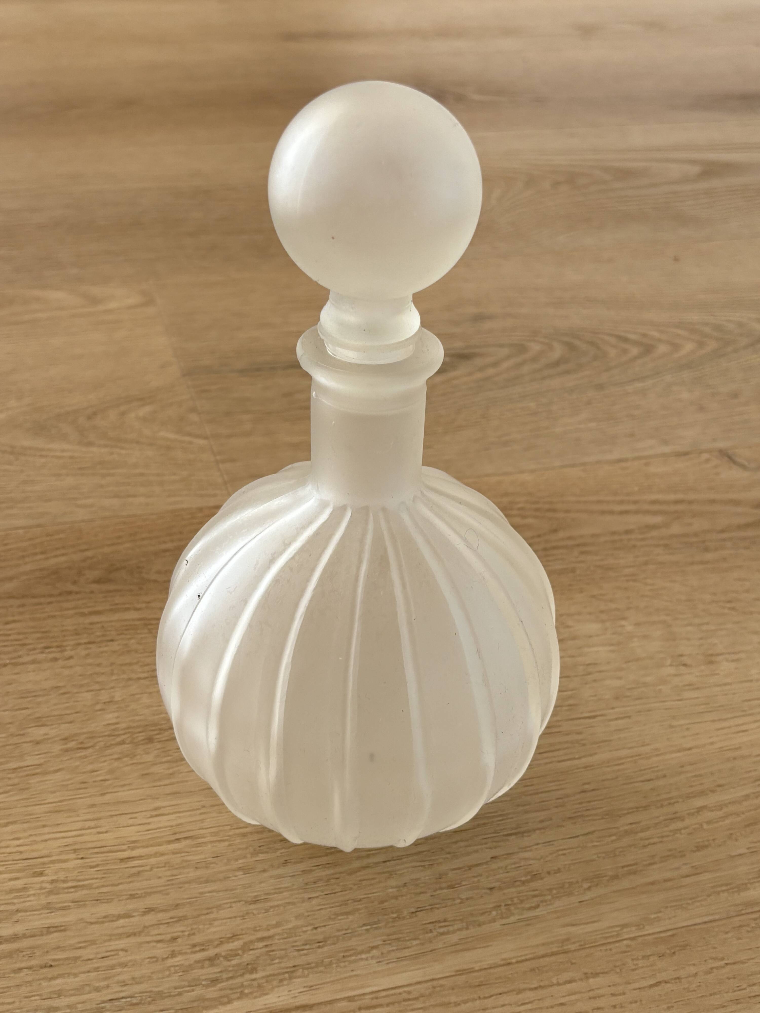 Vintahe Empoli Glass Decanter with Stopper, Italy, 1960s