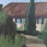 French vintage oil painting, signed L. Nöel