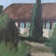 French vintage oil painting, signed L. Nöel