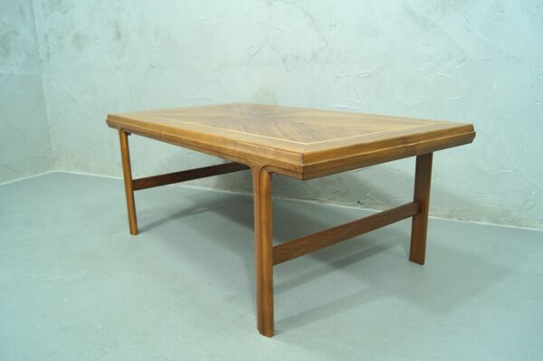 Table basse scandinave en teck du milieu du siècle années 1960