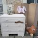 Dresser vintage powder white changing table