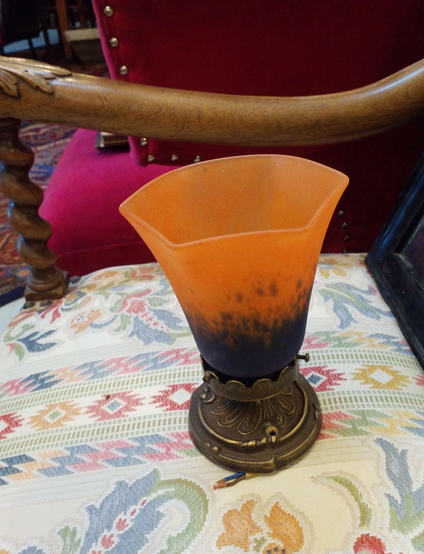 Glass paste ceiling light