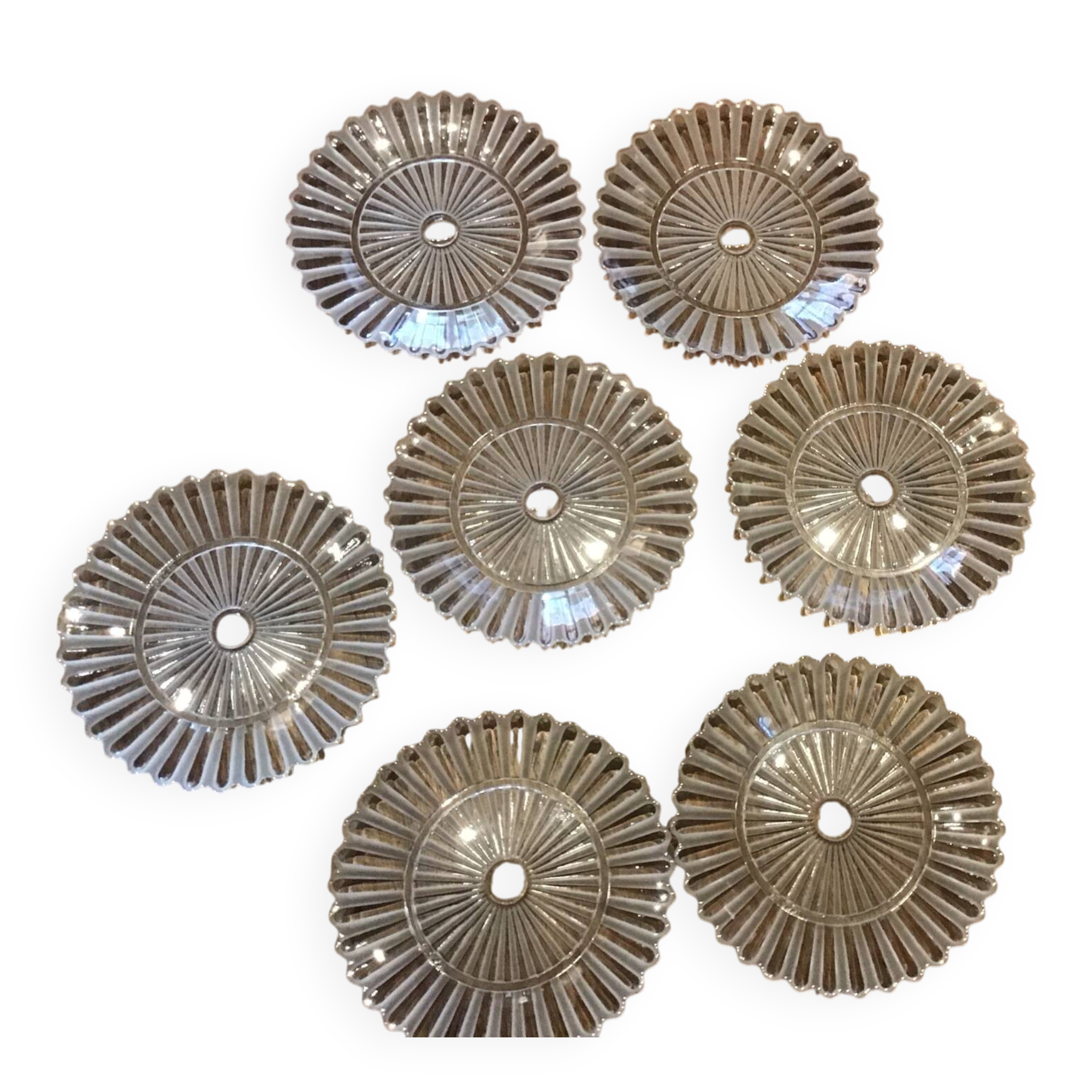 6 Baccarat Mille Nuits plates no. 4991