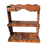 19th-century asymmetrical shelves estaminet display