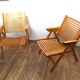 2 folding chairs vintage Rex lounge by Niko Kralj design
