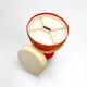 Tabouret de rangement orange Flair Pays-Bas années 70