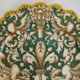 Decorated plate signed Barrielle vintage