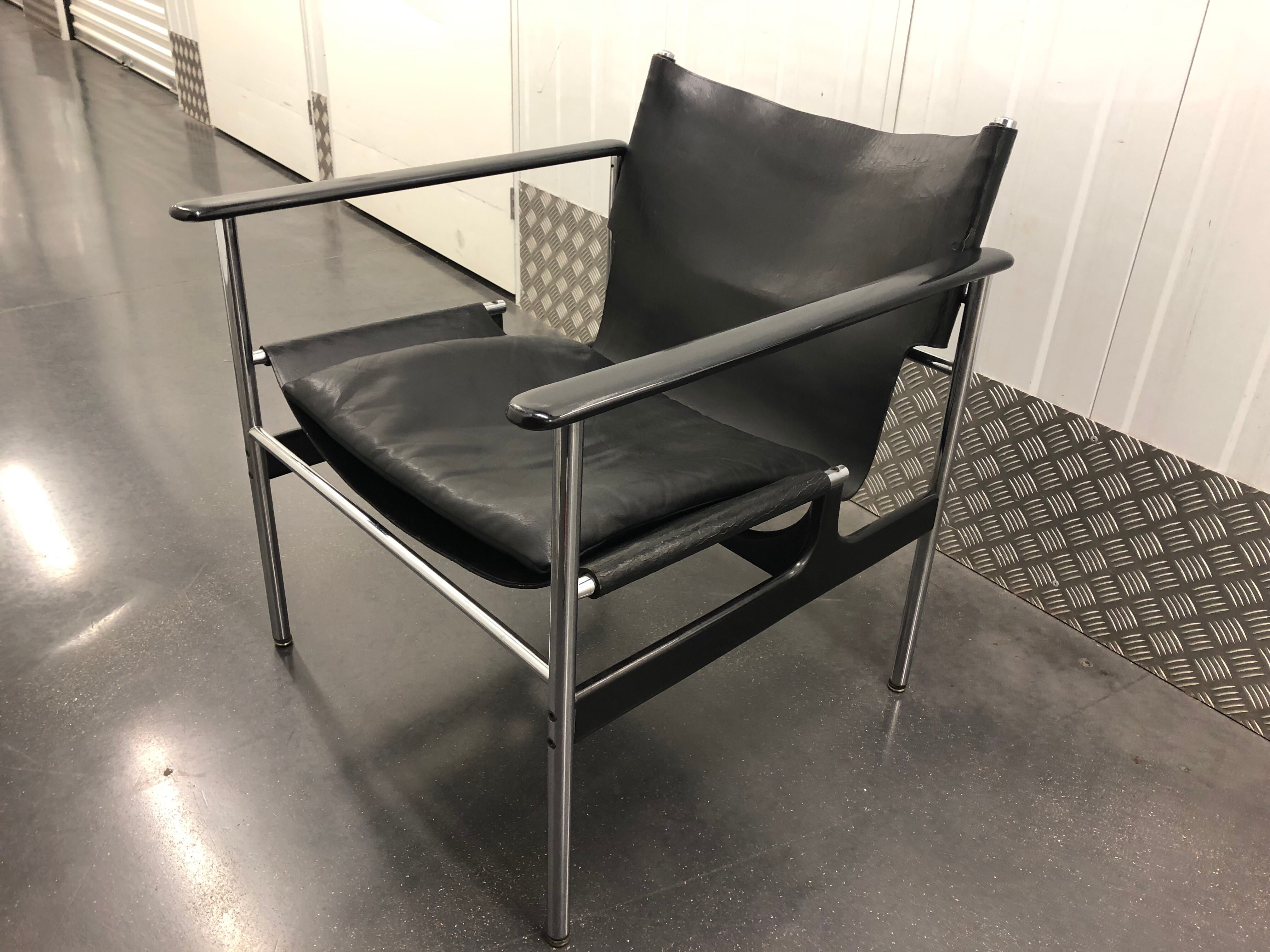 Model chair 657 by Charles Pollock, edition Knoll 1964