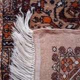 Antique handmade Berber Rabat rug