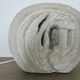 Stone lamp sculpture by Arsène Galisson, signed 1980.