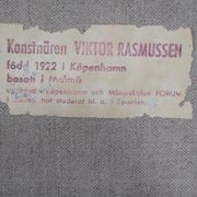 Viktor Rasmussen (1922-2004), Scandinavian Still Life Oil Painting, 1970s, Oil On Canvas