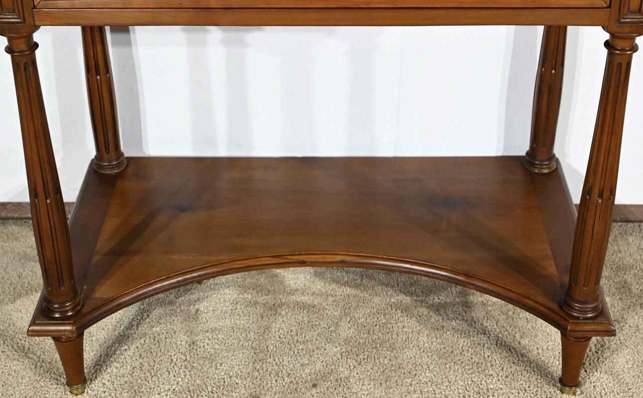 Cherrywood console table, Louis XVI style, late 19th century