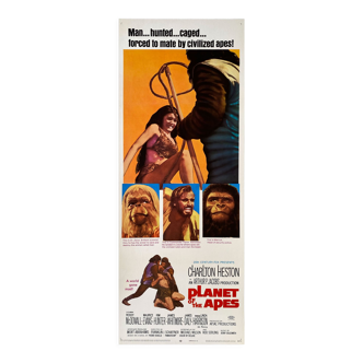 The planet of apes american movie poster - 35x91 cm. - 1968 - charlton heston