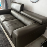 Italian leather sofa by Gabrielle Ghetti for Gamma